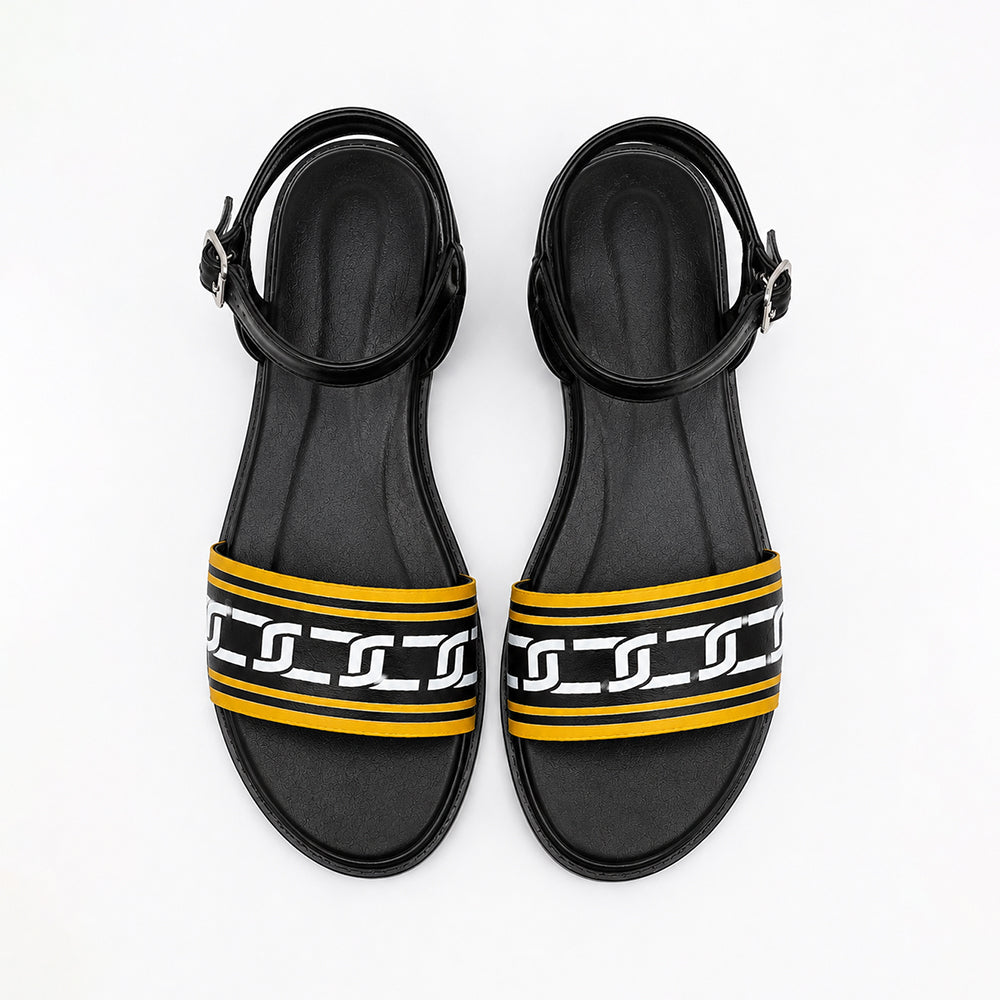 Noir Chain Sandals
