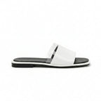 Noir Glass Strap Slides