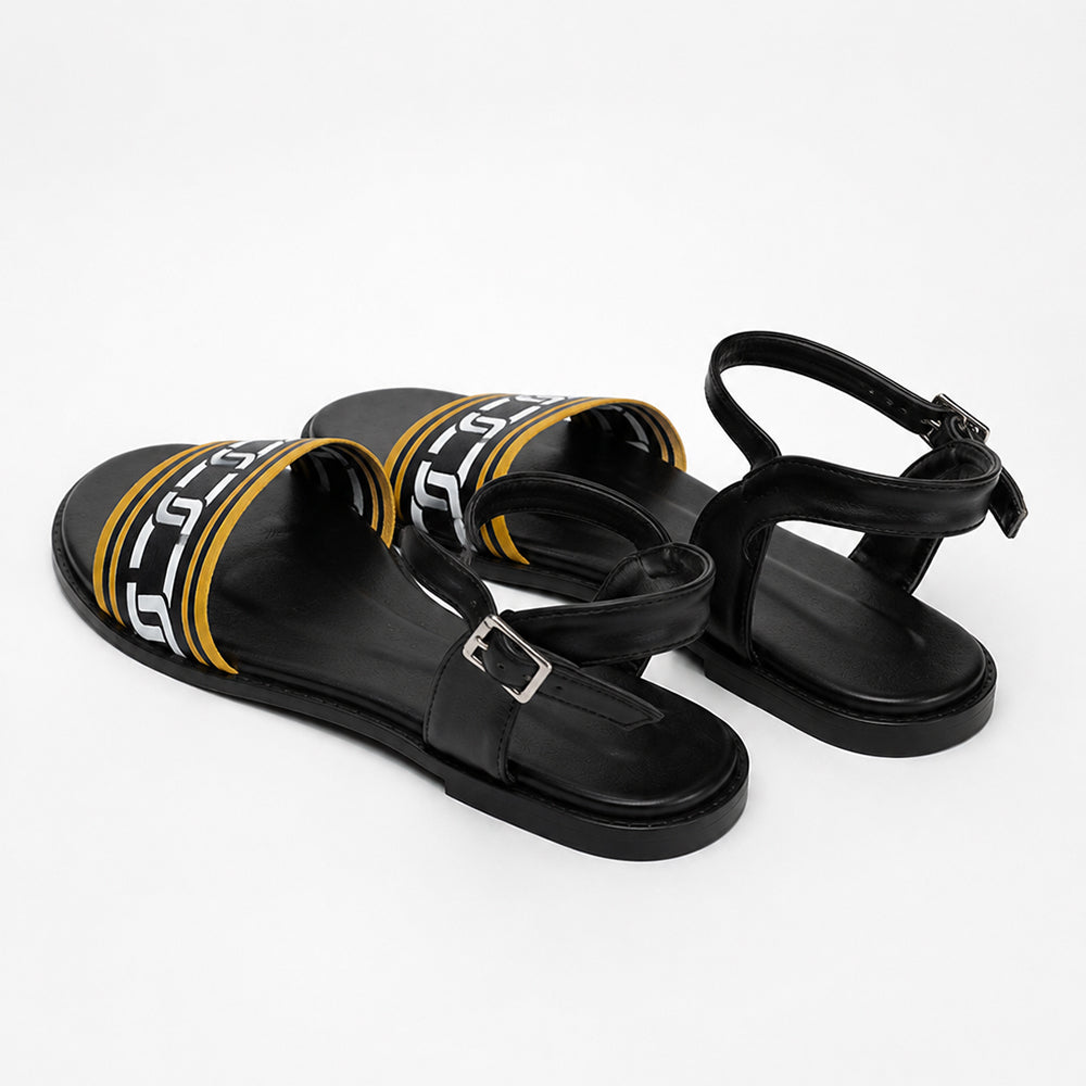 Noir Chain Sandals