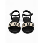 Noir Monogram Sandals