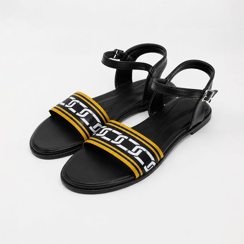 Noir Chain Sandals