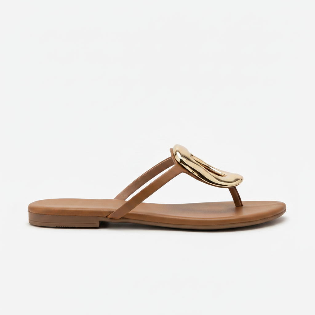 Aurelia Gold Luxe Slides